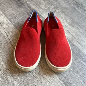 Rothy’s Kids Slip On Shoes Red Sustainable Comfortable Washable Size 10